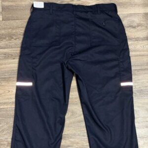 FedEx Stan Herman VF Imagewear Cargo Work Pants Mens 34x42 Navy Reflective